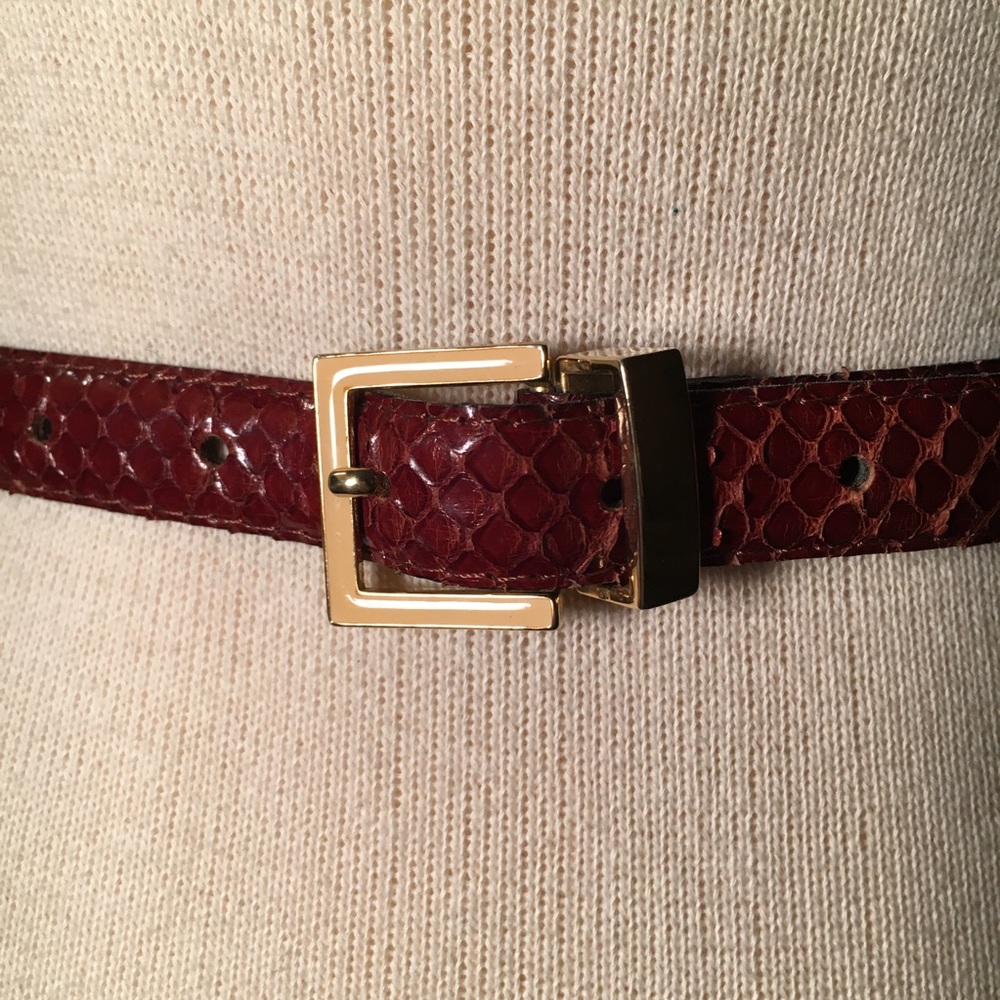 Genuine Snakeskin Belt